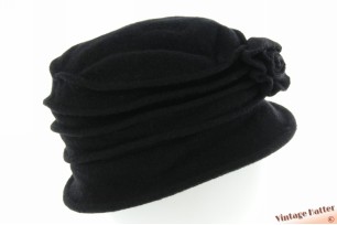 Dames winterhoed Mlle. Citron zwart wol 56-60 [nieuw]